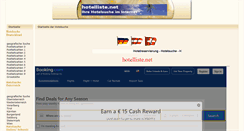 Desktop Screenshot of hotelliste.net